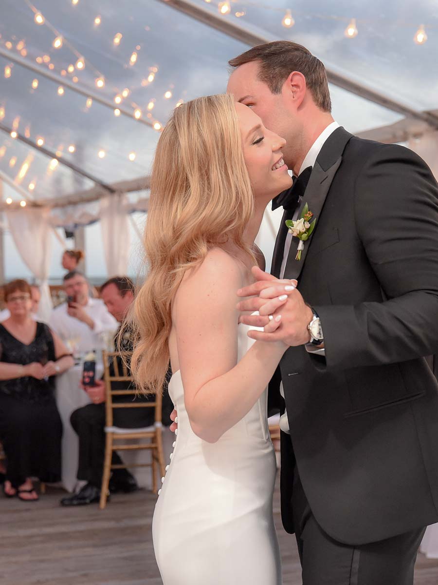 Couple Dancing At Their Wedding.